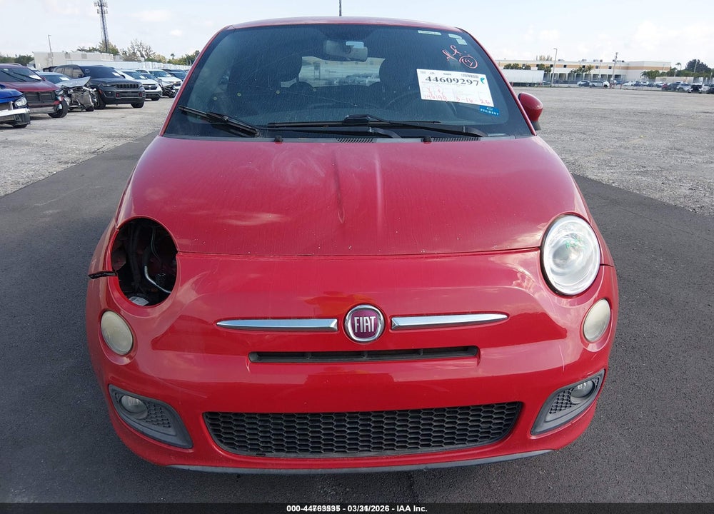 2012 FIAT 500 SPORT VIN: 3C3CFFBR2CT366628