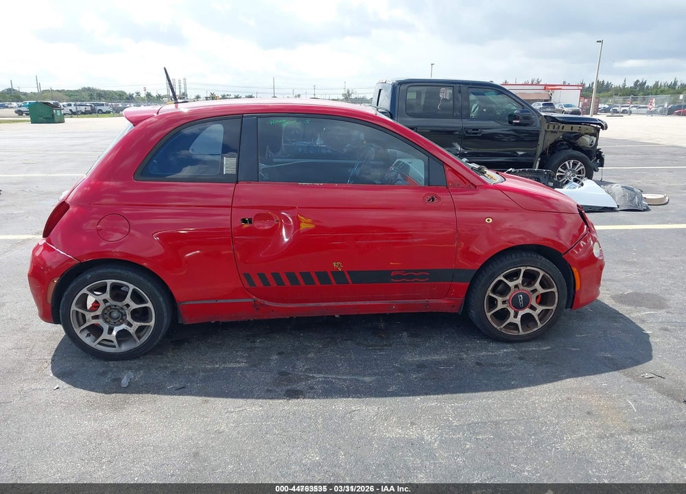 2012 FIAT 500 SPORT VIN: 3C3CFFBR2CT366628