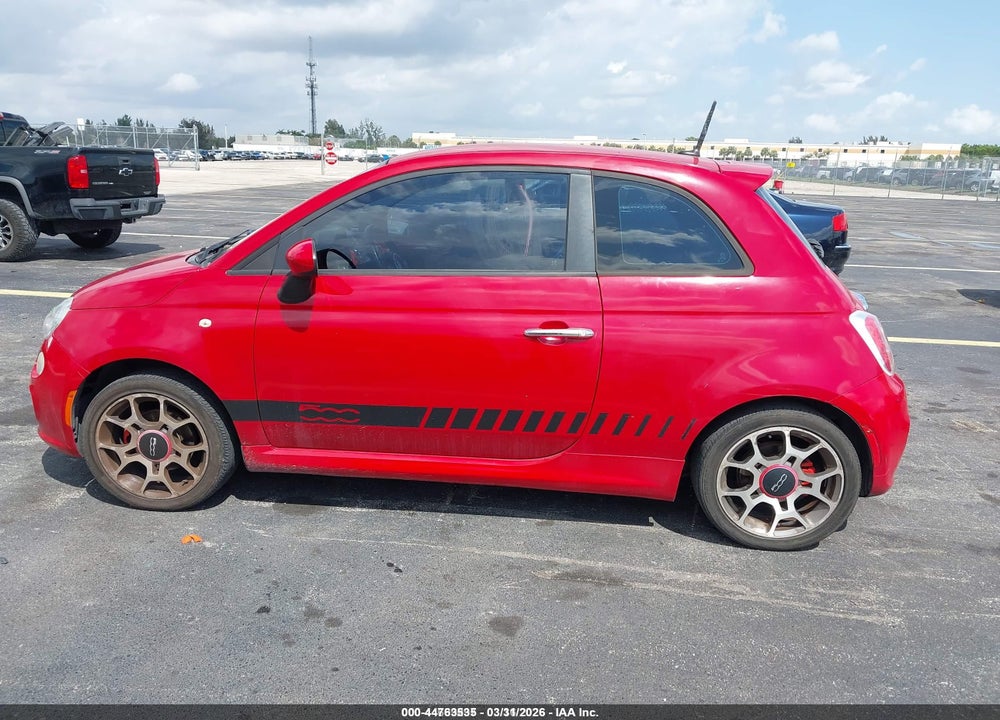 2012 FIAT 500 SPORT VIN: 3C3CFFBR2CT366628