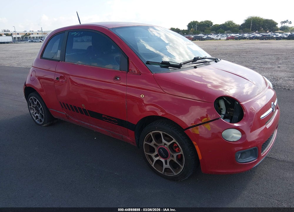 2012 FIAT 500 SPORT VIN: 3C3CFFBR2CT366628