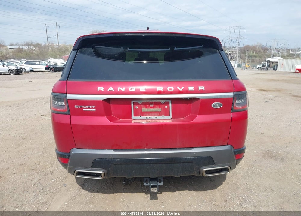 2018 LAND ROVER RANGE ROVER SPORT HSE VIN: SALWR2RV9JA186572