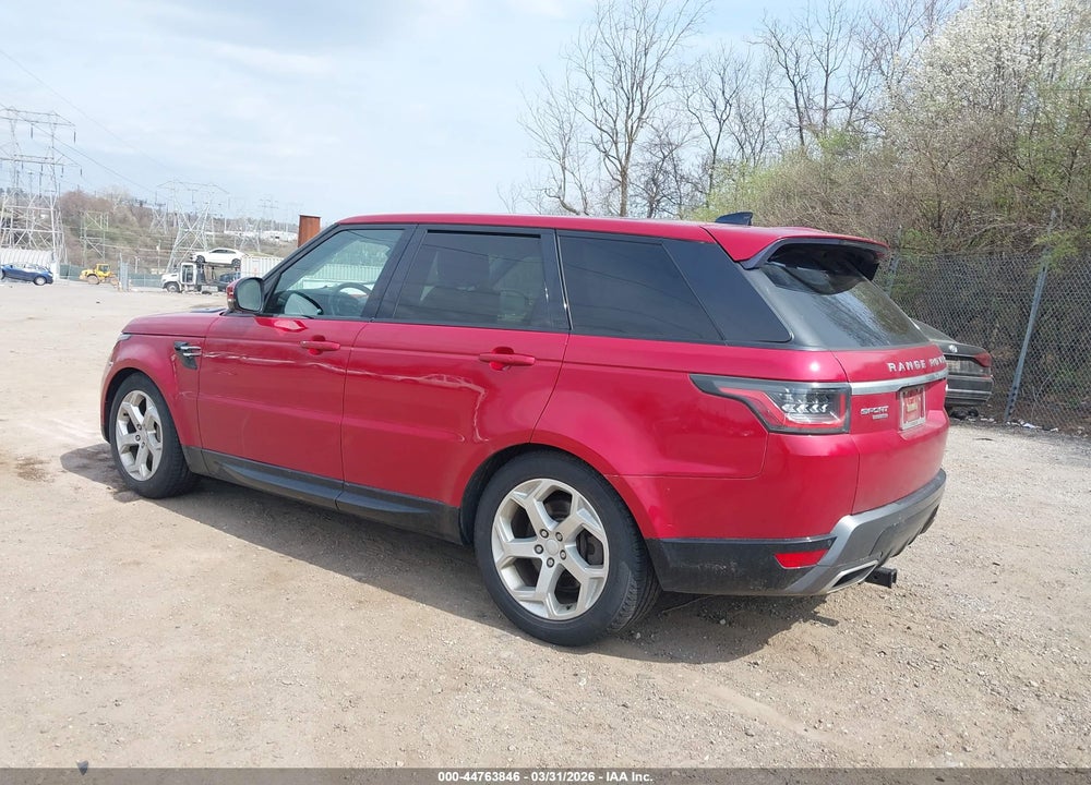2018 LAND ROVER RANGE ROVER SPORT HSE VIN: SALWR2RV9JA186572