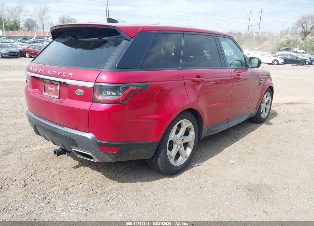 2018 LAND ROVER RANGE ROVER SPORT HSE VIN: SALWR2RV9JA186572