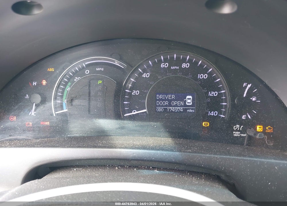 2011 TOYOTA CAMRY HYBRID VIN: 4T1BB3EK7BU142089