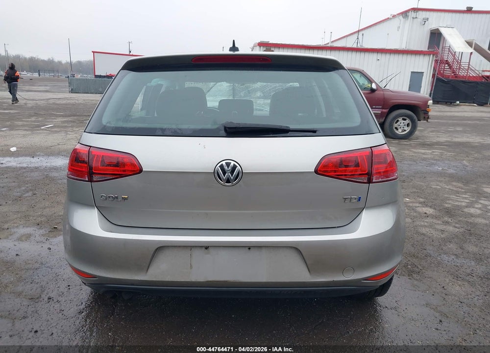 2015 VOLKSWAGEN GOLF TDI S 4-DOOR VIN: 3VW2A7AU2FM090707