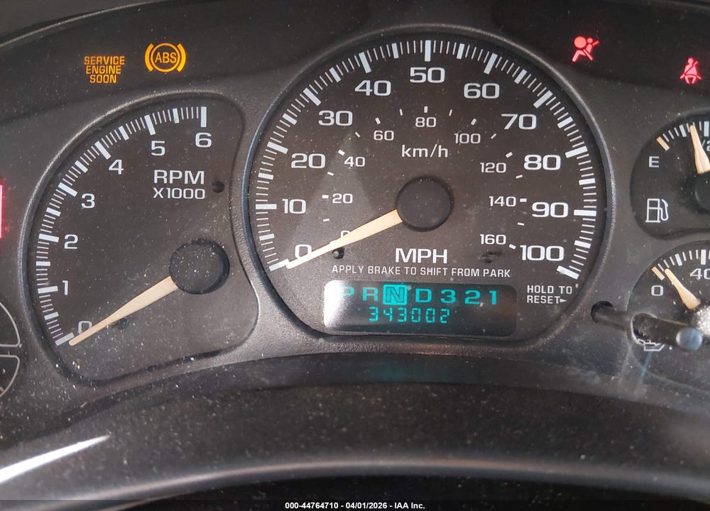 2002 CHEVROLET SUBURBAN 1500 LS VIN: 1GNFK16Z82J138602