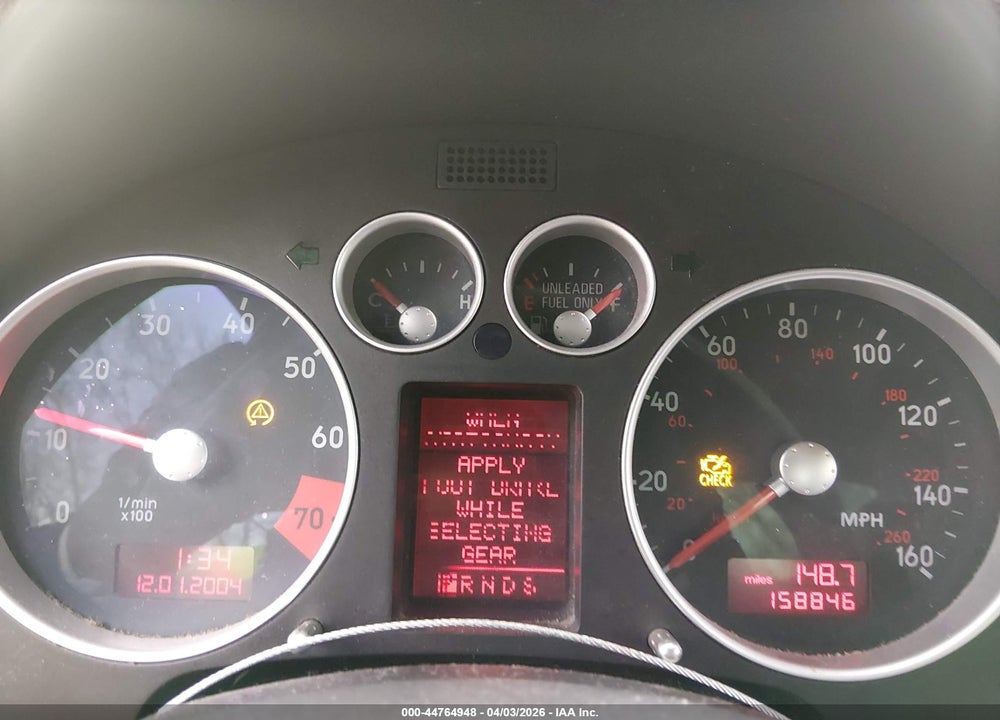 2003 AUDI TT 1.8L VIN: TRUSC28N431012474