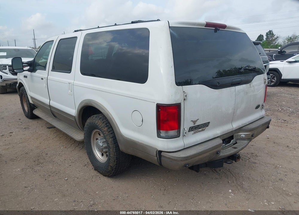 2000 FORD EXCURSION LIMITED VIN: 1FMNU42F2YED60481