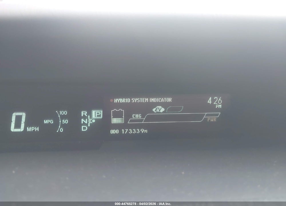 2013 TOYOTA PRIUS THREE VIN: JTDKN3DU9D1733575