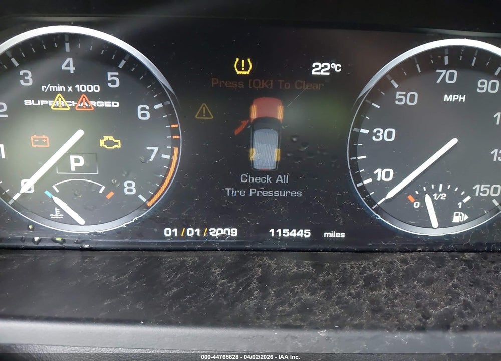 2011 LAND ROVER RANGE ROVER SUPERCHARGED VIN: SALMF1E43BA331596
