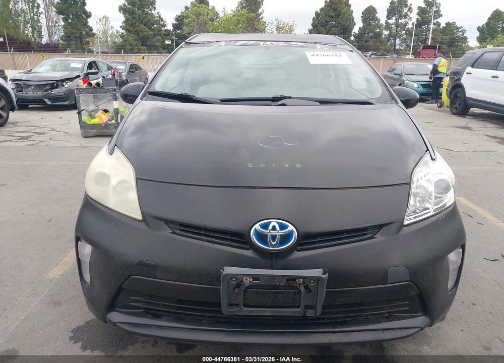 2012 TOYOTA PRIUS THREE VIN: JTDKN3DU2C5474404
