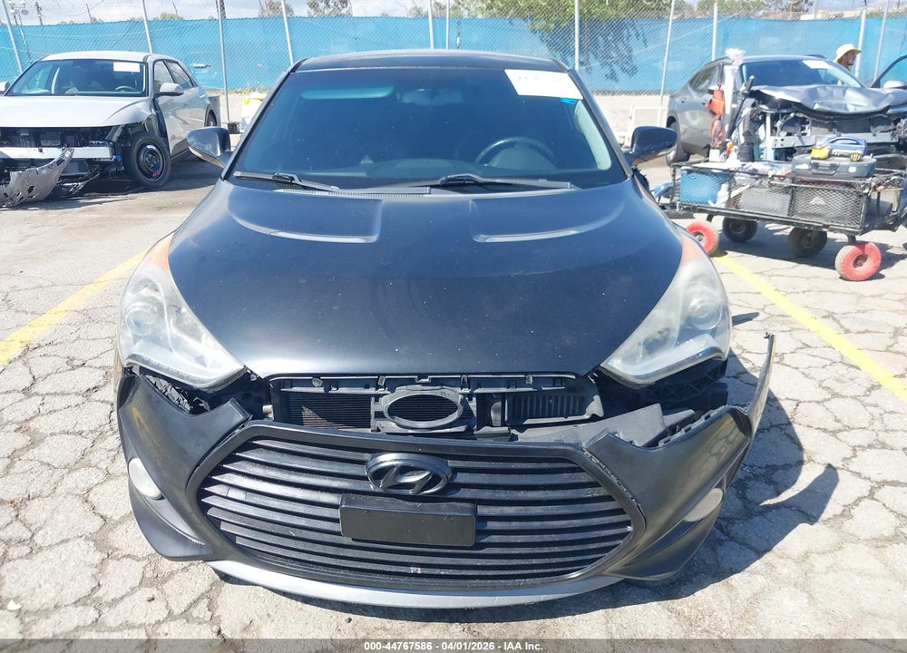 2013 HYUNDAI VELOSTER TURBO W/BLACK VIN: KMHTC6AE6DU108151