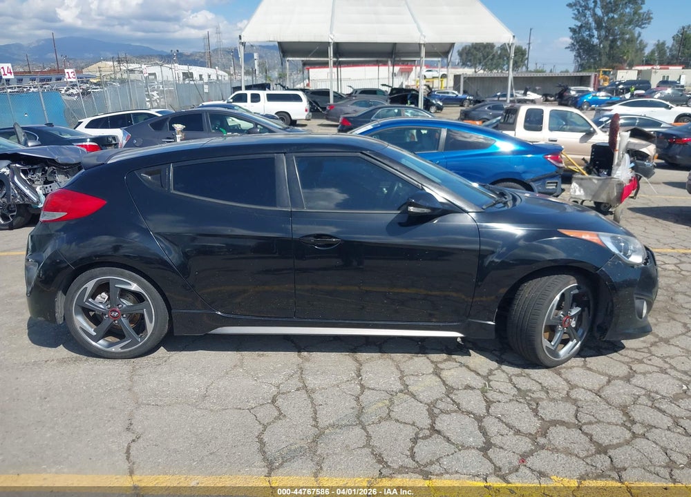 2013 HYUNDAI VELOSTER TURBO W/BLACK VIN: KMHTC6AE6DU108151