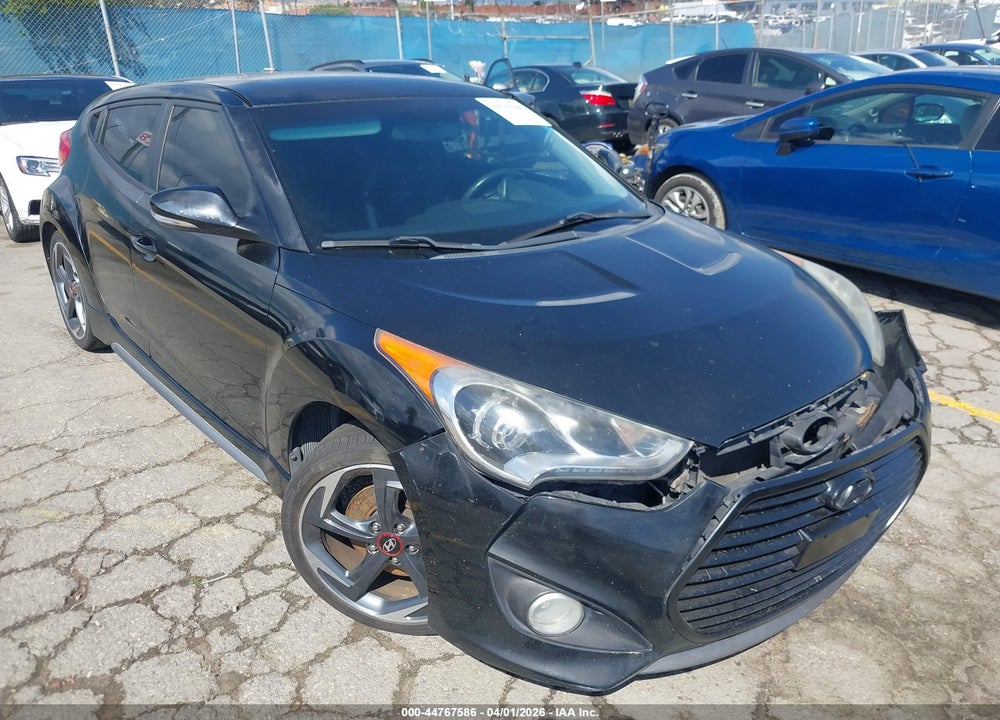 2013 HYUNDAI VELOSTER TURBO W/BLACK VIN: KMHTC6AE6DU108151