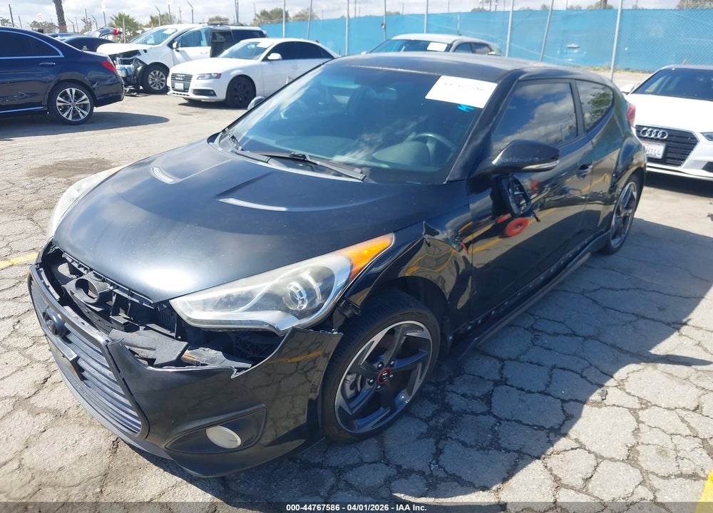 2013 HYUNDAI VELOSTER TURBO W/BLACK VIN: KMHTC6AE6DU108151
