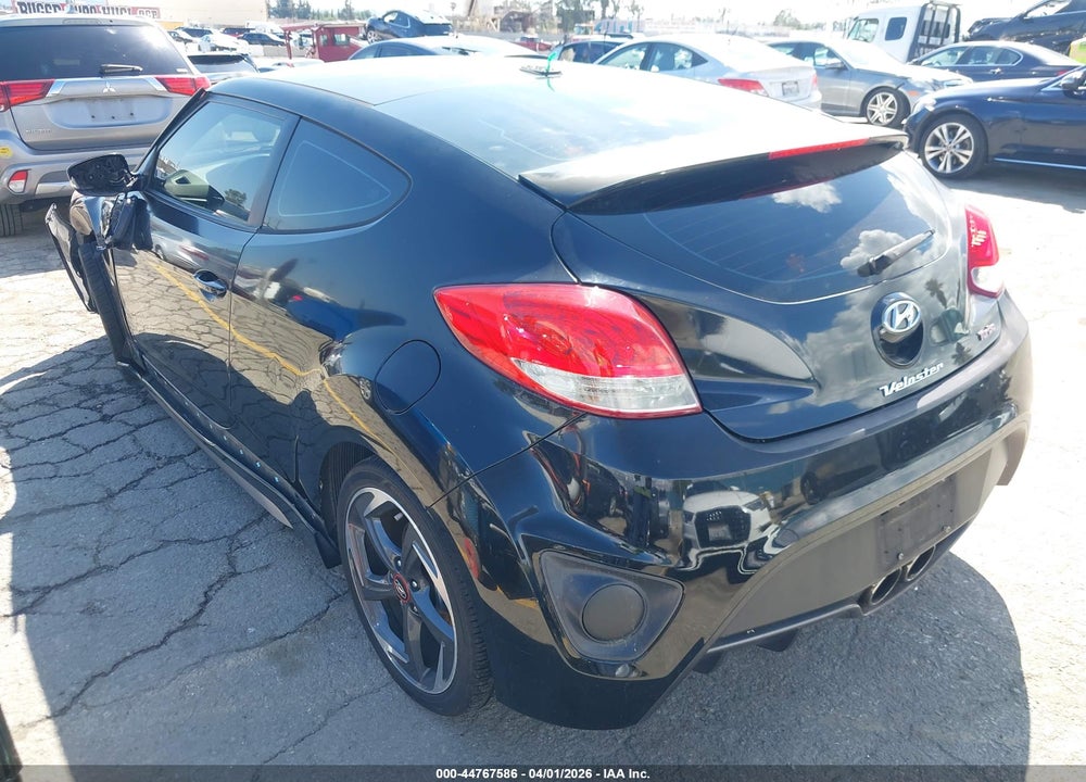 2013 HYUNDAI VELOSTER TURBO W/BLACK VIN: KMHTC6AE6DU108151