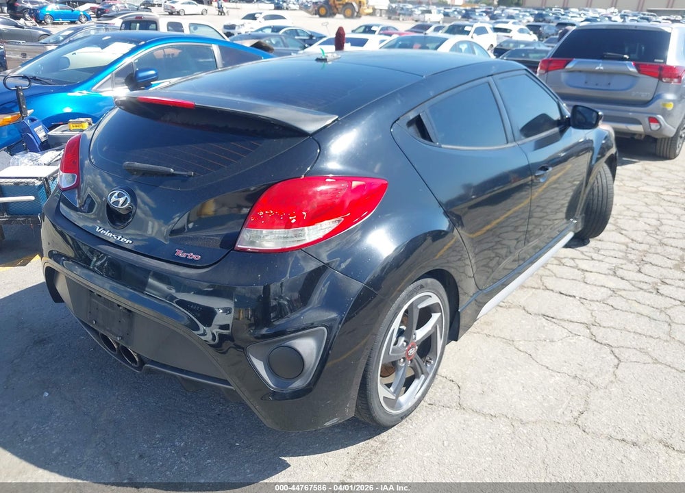 2013 HYUNDAI VELOSTER TURBO W/BLACK VIN: KMHTC6AE6DU108151