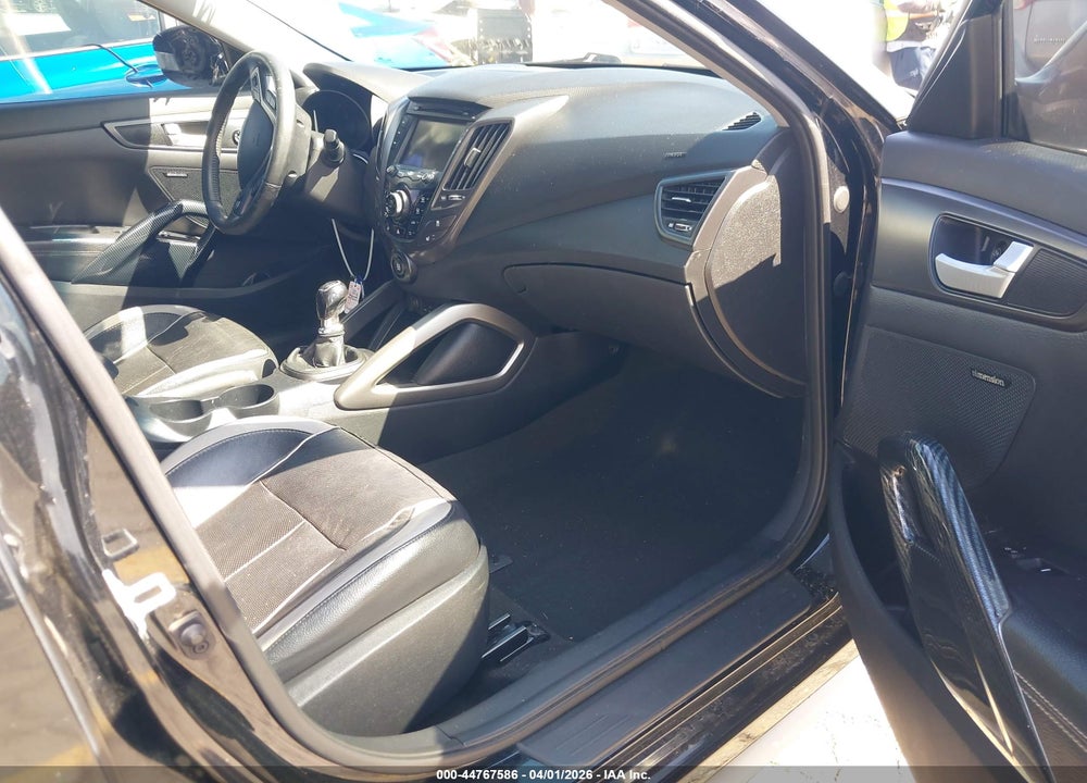 2013 HYUNDAI VELOSTER TURBO W/BLACK VIN: KMHTC6AE6DU108151