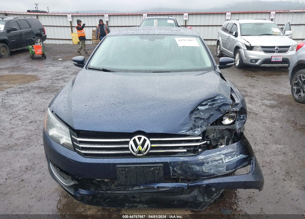 2012 VOLKSWAGEN PASSAT 2.5L SE VIN: 1VWBP7A3XCC106641