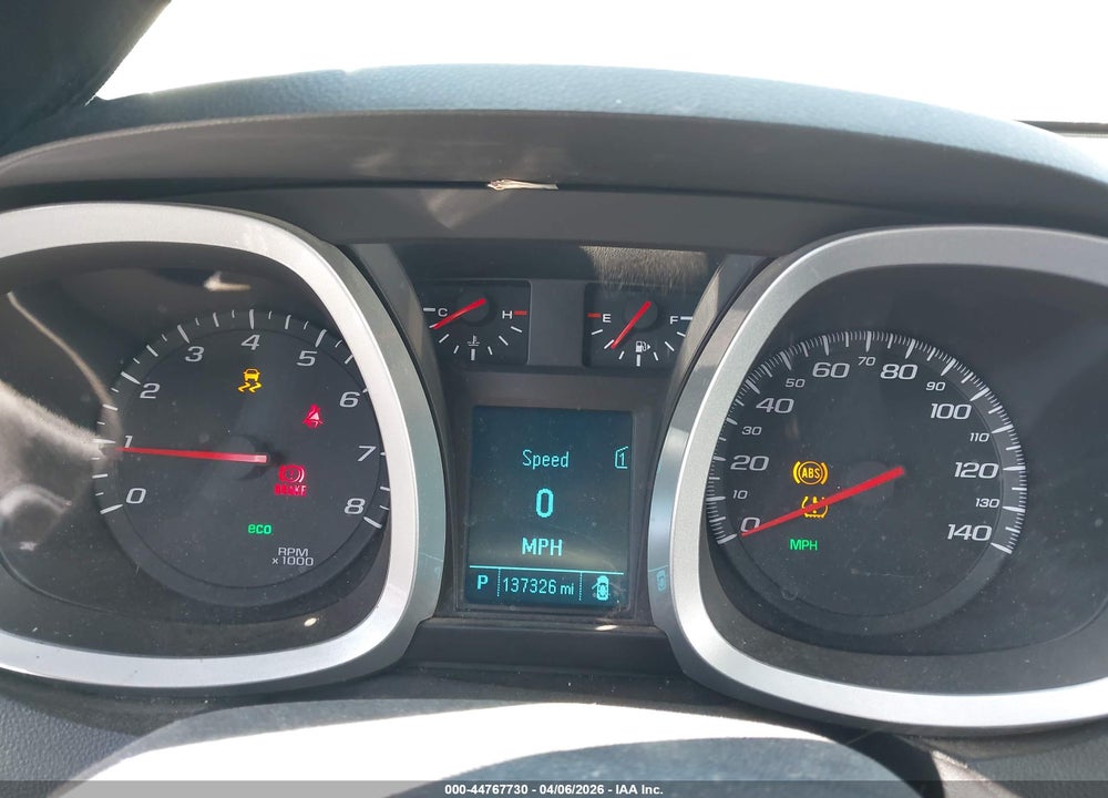 2012 CHEVROLET EQUINOX 1LT VIN: 2GNALDEK6C1255930