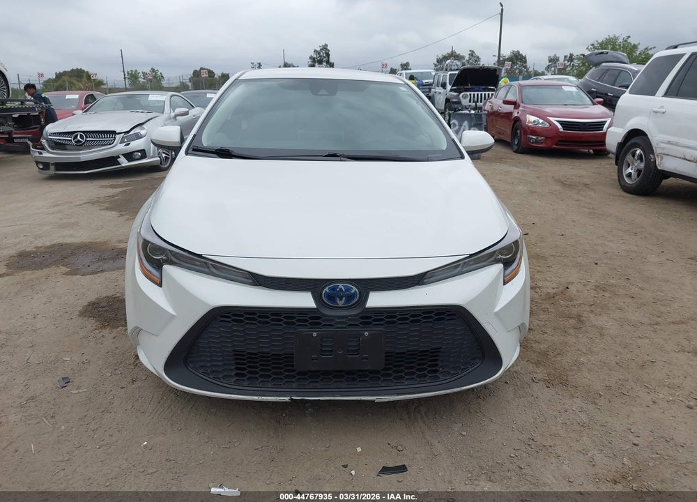 2021 TOYOTA COROLLA HYBRID LE VIN: JTDEAMDE0MJ031832