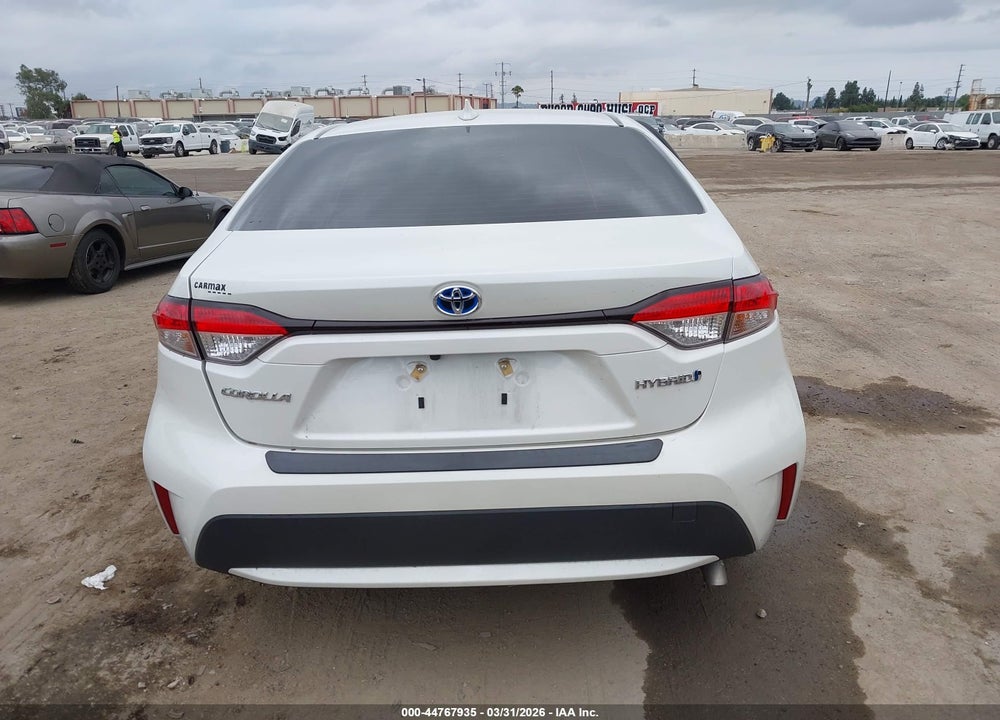 2021 TOYOTA COROLLA HYBRID LE VIN: JTDEAMDE0MJ031832