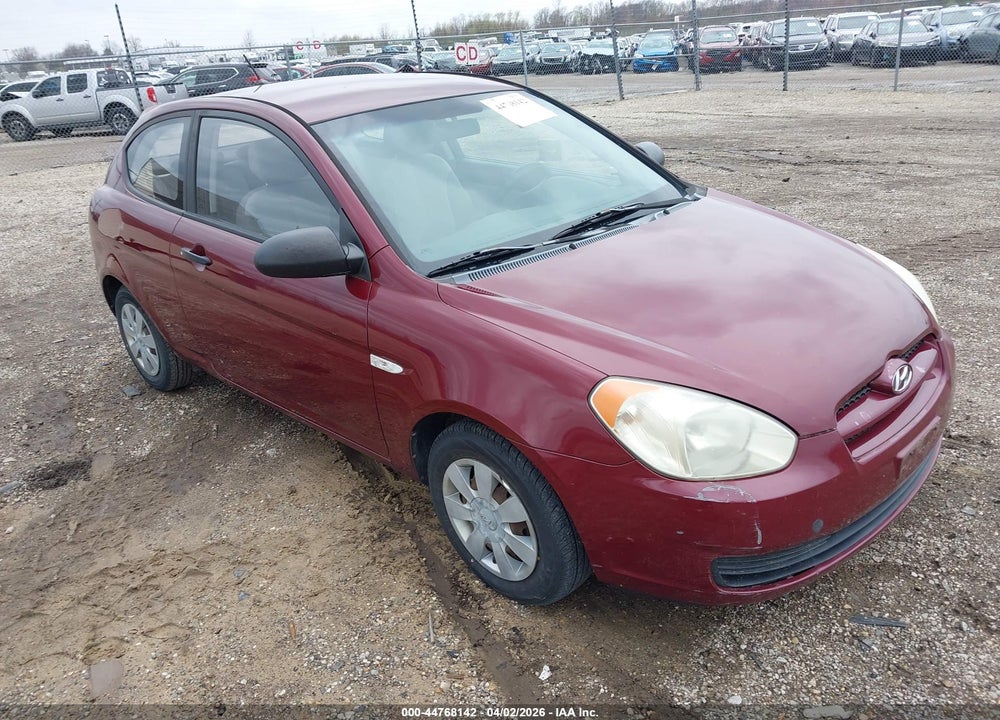 2007 HYUNDAI ACCENT GS VIN: KMHCM36C97U054125