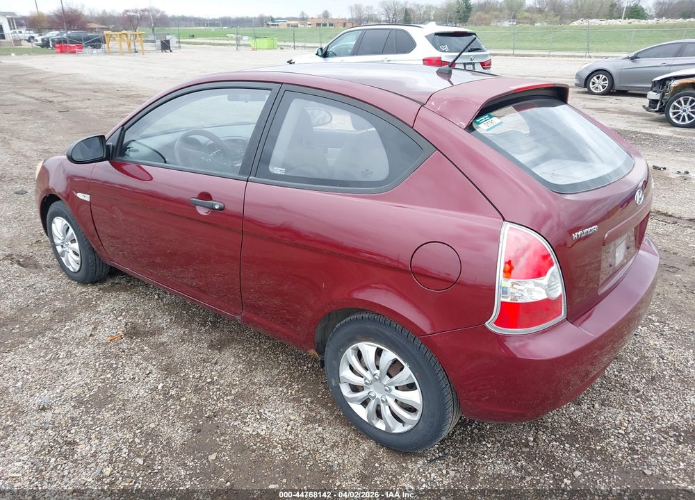 2007 HYUNDAI ACCENT GS VIN: KMHCM36C97U054125