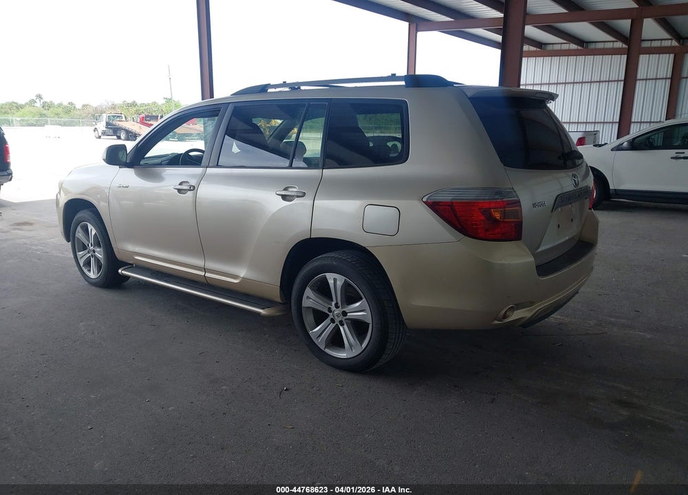 2008 TOYOTA HIGHLANDER SPORT VIN: JTEDS43A882022413