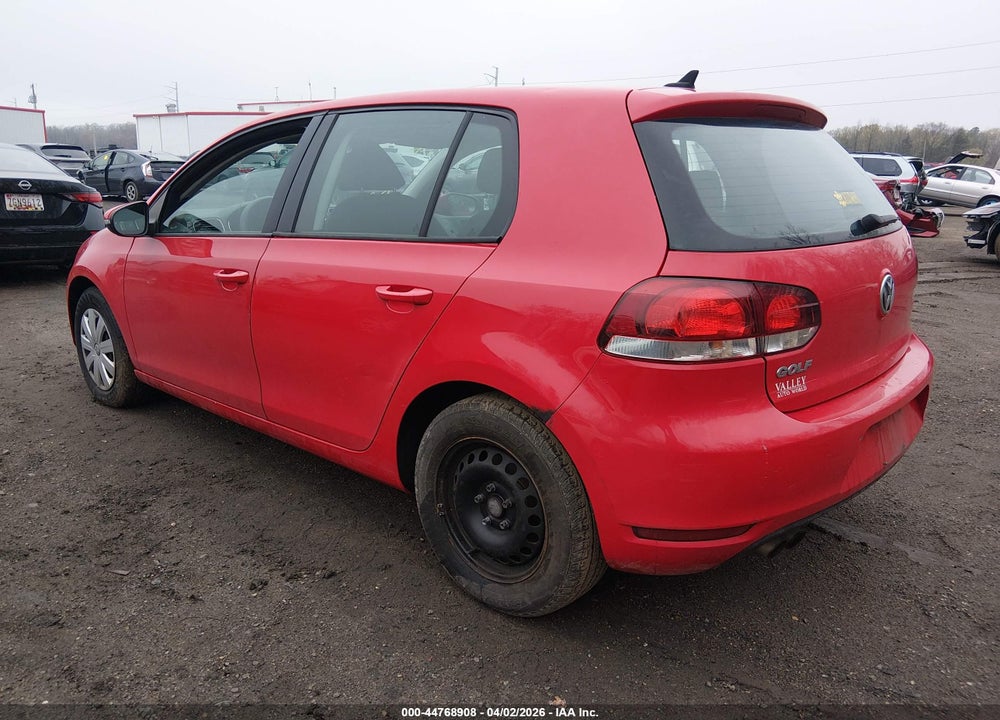 2012 VOLKSWAGEN GOLF 2.5L 4-DOOR VIN: WVWDB7AJ6CW225357