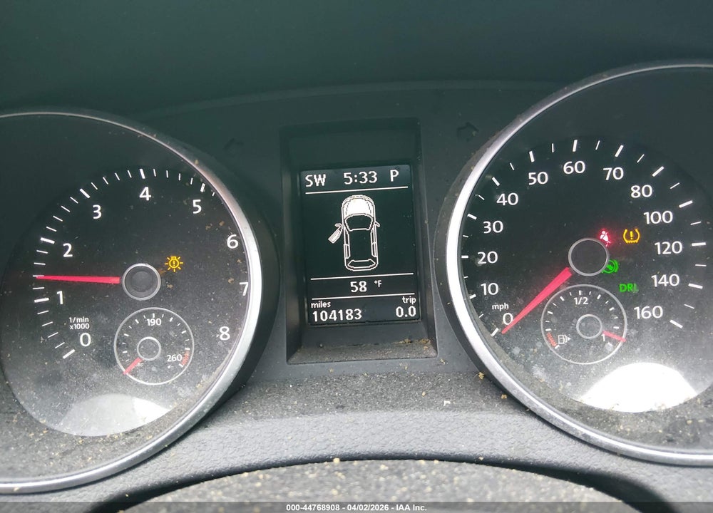 2012 VOLKSWAGEN GOLF 2.5L 4-DOOR VIN: WVWDB7AJ6CW225357
