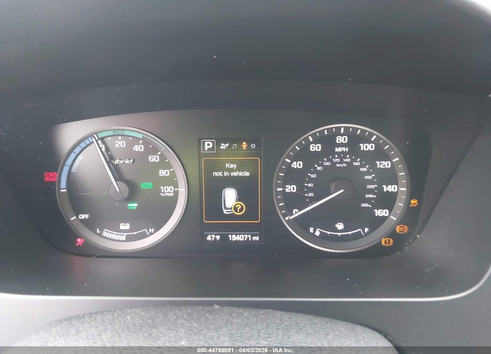 2017 HYUNDAI SONATA HYBRID SE VIN: KMHE24L13HA051635