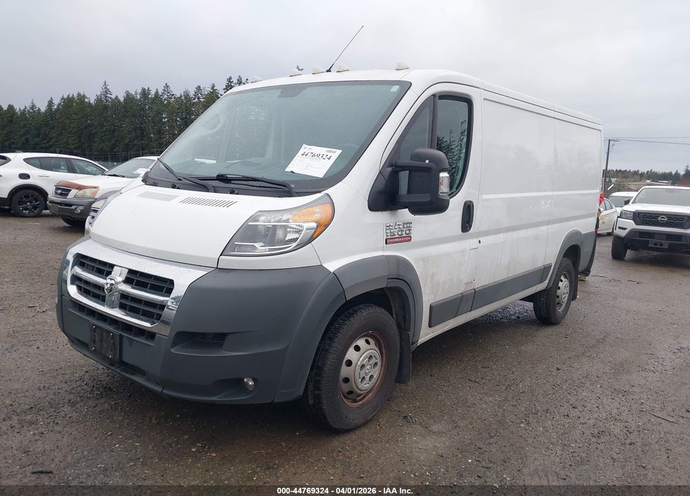 2018 RAM PROMASTER 1500 LOW ROOF 136 WB VIN: 3C6TRVAG0JE103401