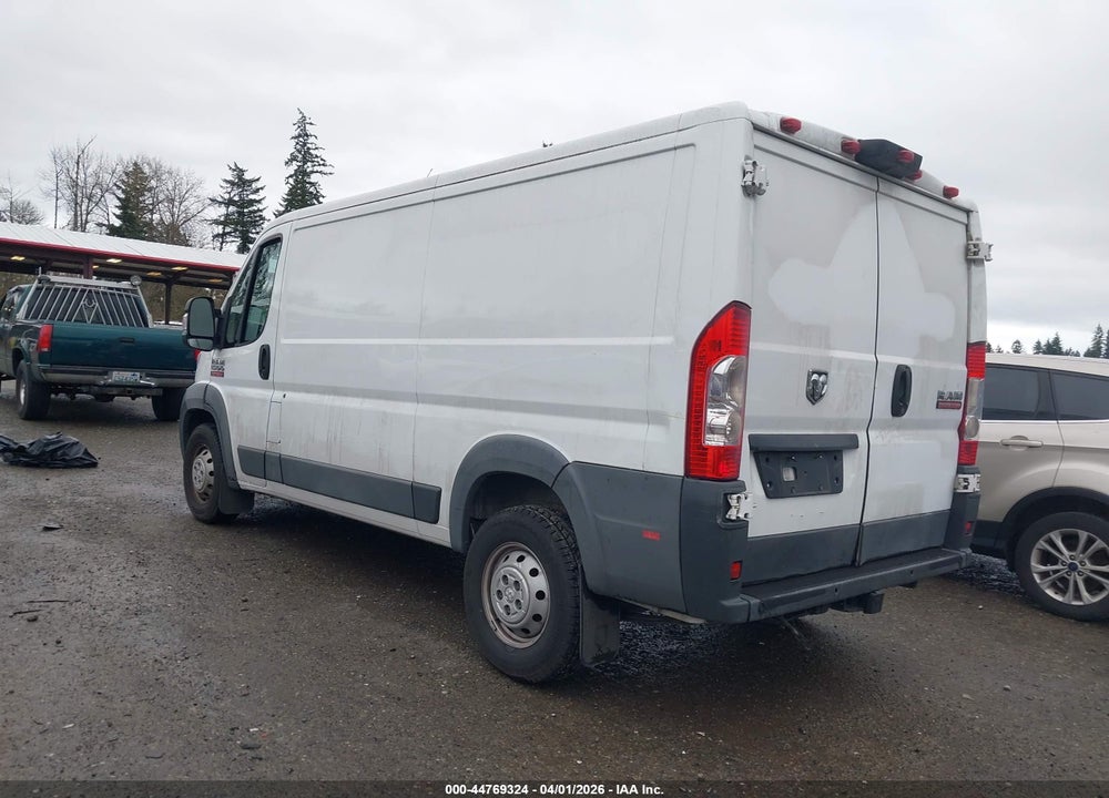 2018 RAM PROMASTER 1500 LOW ROOF 136 WB VIN: 3C6TRVAG0JE103401