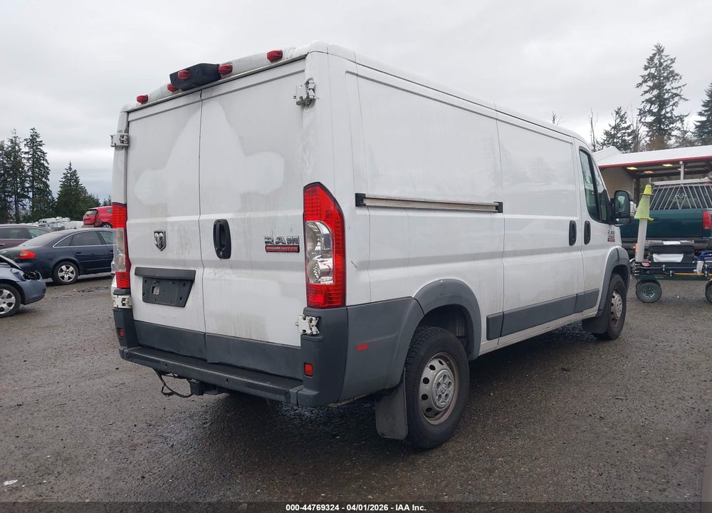 2018 RAM PROMASTER 1500 LOW ROOF 136 WB VIN: 3C6TRVAG0JE103401
