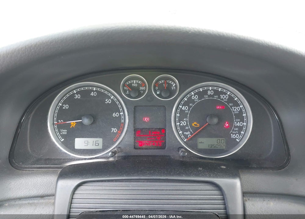 2005 VOLKSWAGEN PASSAT GLS VIN: WVWCD63B45E024684