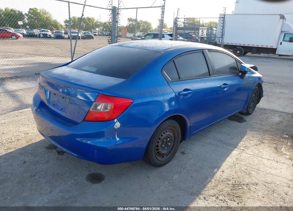 2012 HONDA CIVIC LX VIN: 2HGFB2F51CH331173