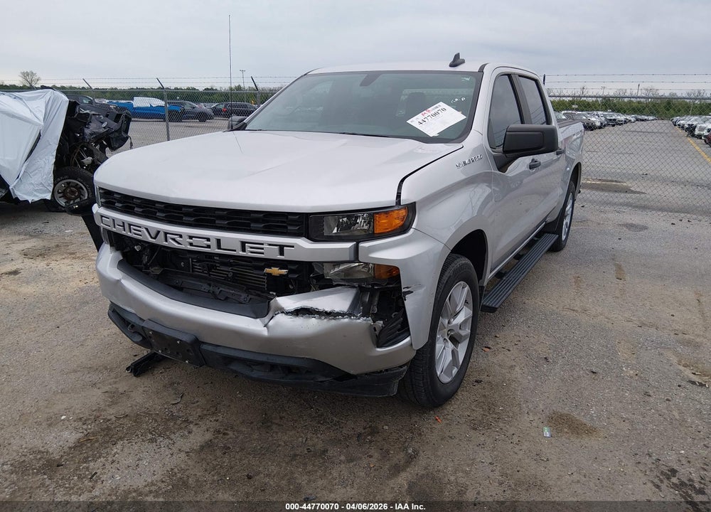 2021 CHEVROLET SILVERADO 1500 2WD  SHORT BED CUSTOM VIN: 3GCPWBEK4MG220049