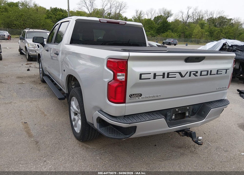 2021 CHEVROLET SILVERADO 1500 2WD  SHORT BED CUSTOM VIN: 3GCPWBEK4MG220049