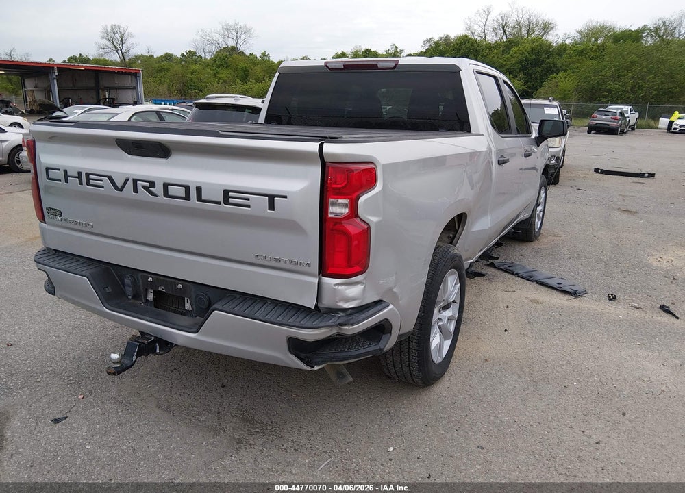 2021 CHEVROLET SILVERADO 1500 2WD  SHORT BED CUSTOM VIN: 3GCPWBEK4MG220049