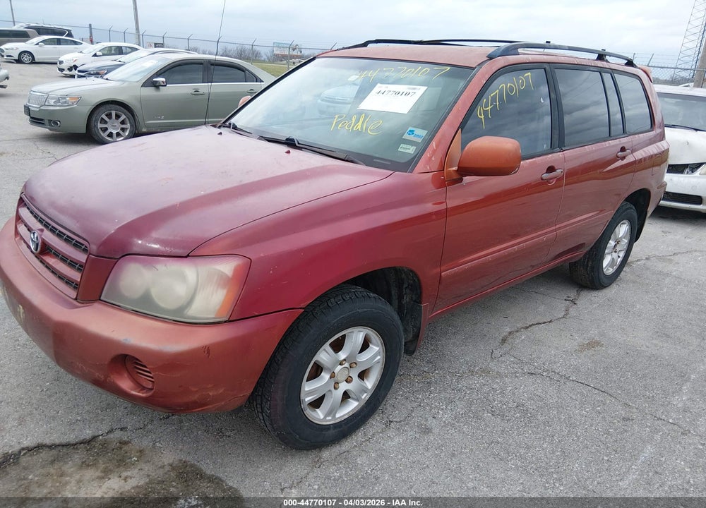 2001 TOYOTA HIGHLANDER V6 VIN: JTEHF21A010031329
