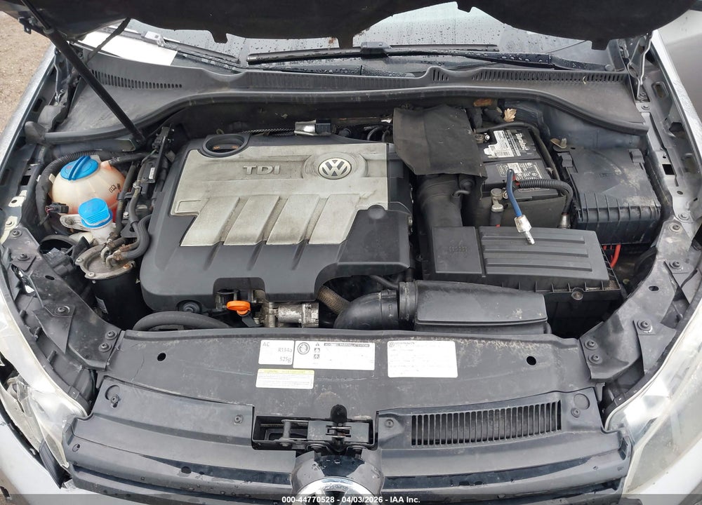 2012 VOLKSWAGEN GOLF TDI 4-DOOR VIN: WVWNM7AJ4CW063307