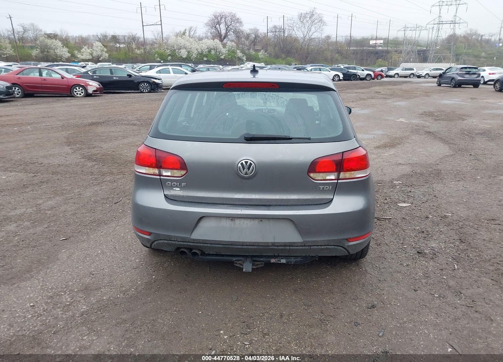 2012 VOLKSWAGEN GOLF TDI 4-DOOR VIN: WVWNM7AJ4CW063307