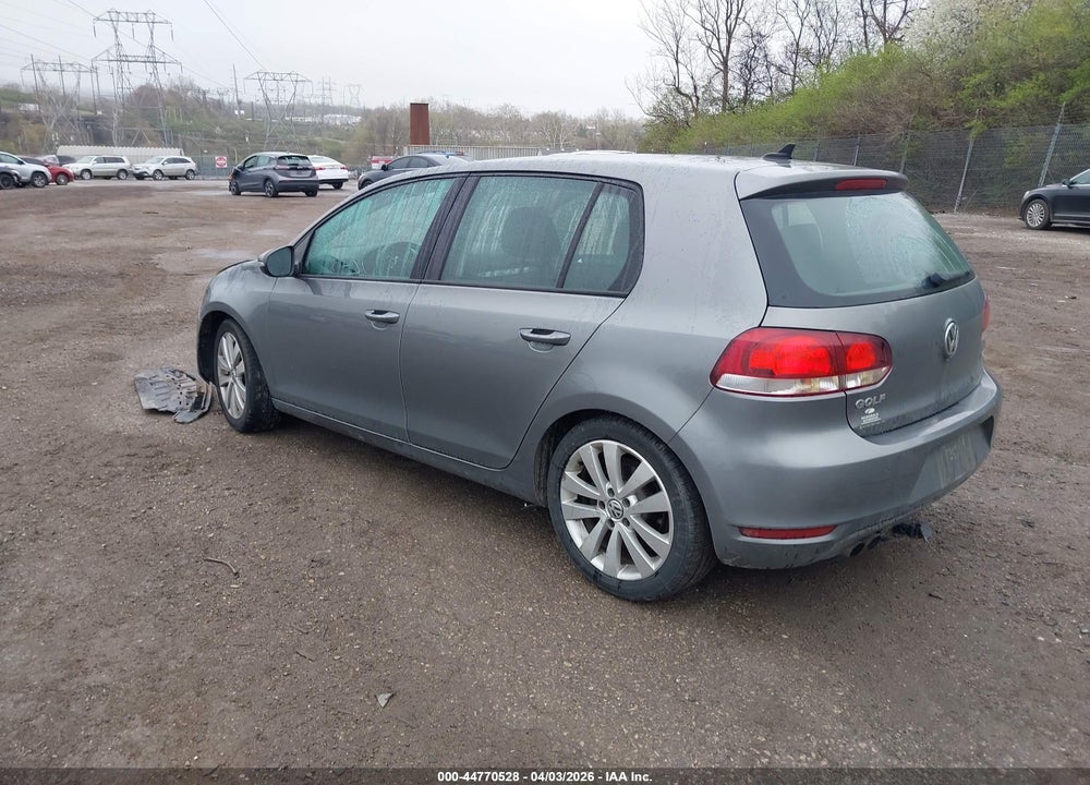2012 VOLKSWAGEN GOLF TDI 4-DOOR VIN: WVWNM7AJ4CW063307
