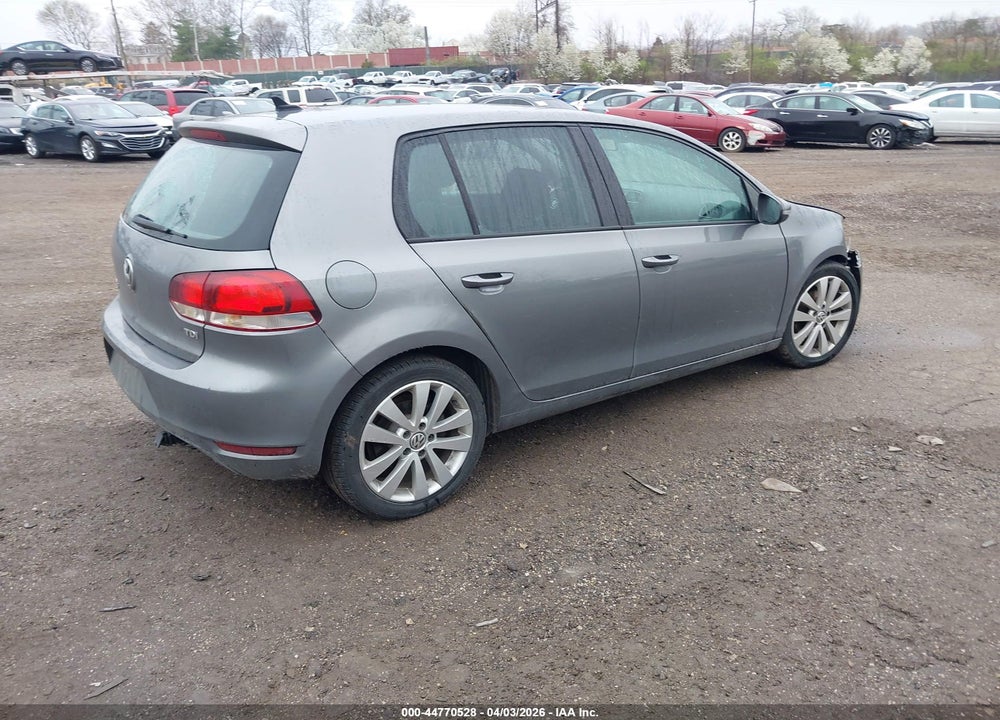 2012 VOLKSWAGEN GOLF TDI 4-DOOR VIN: WVWNM7AJ4CW063307