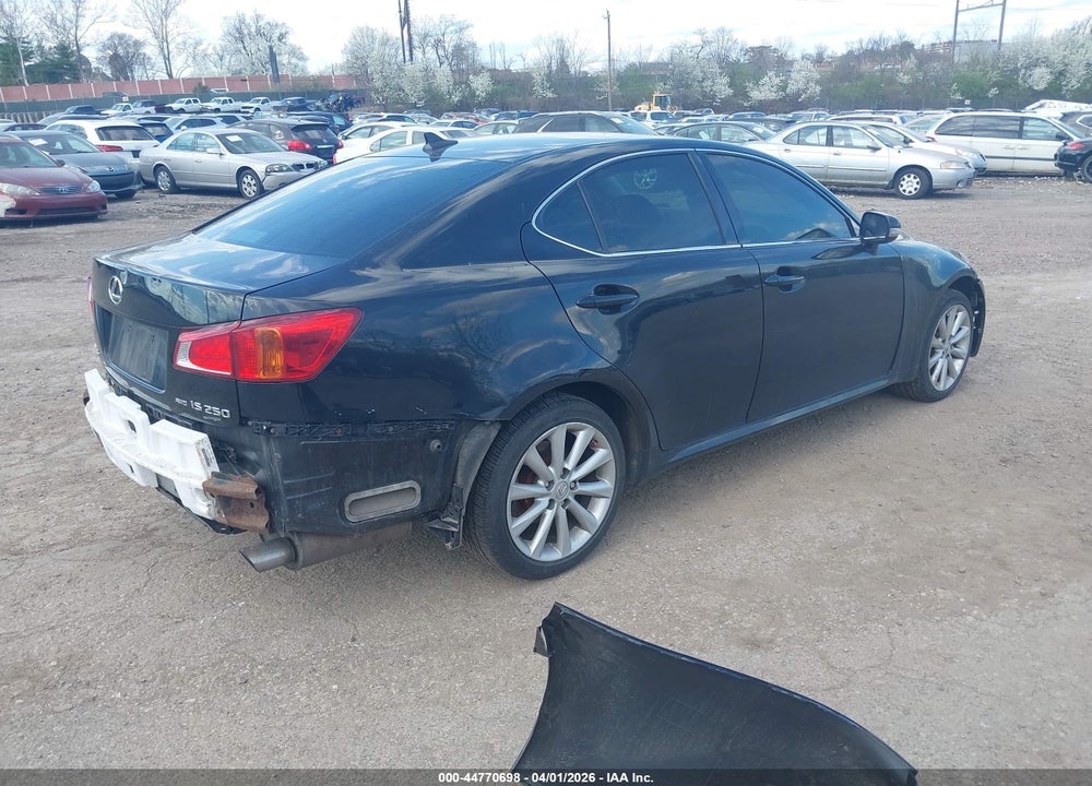 2010 LEXUS IS 250 VIN: JTHCF5C21A5044579
