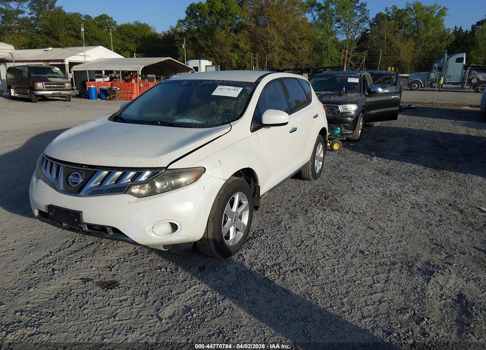2009 NISSAN MURANO S VIN: JN8AZ18U59W104702