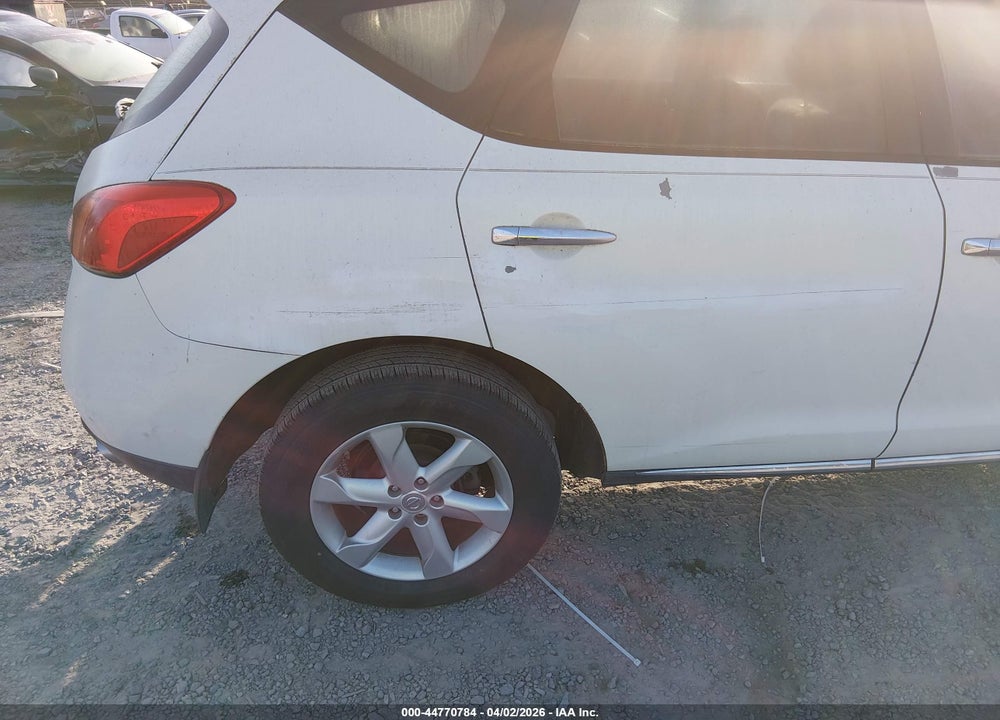 2009 NISSAN MURANO S VIN: JN8AZ18U59W104702