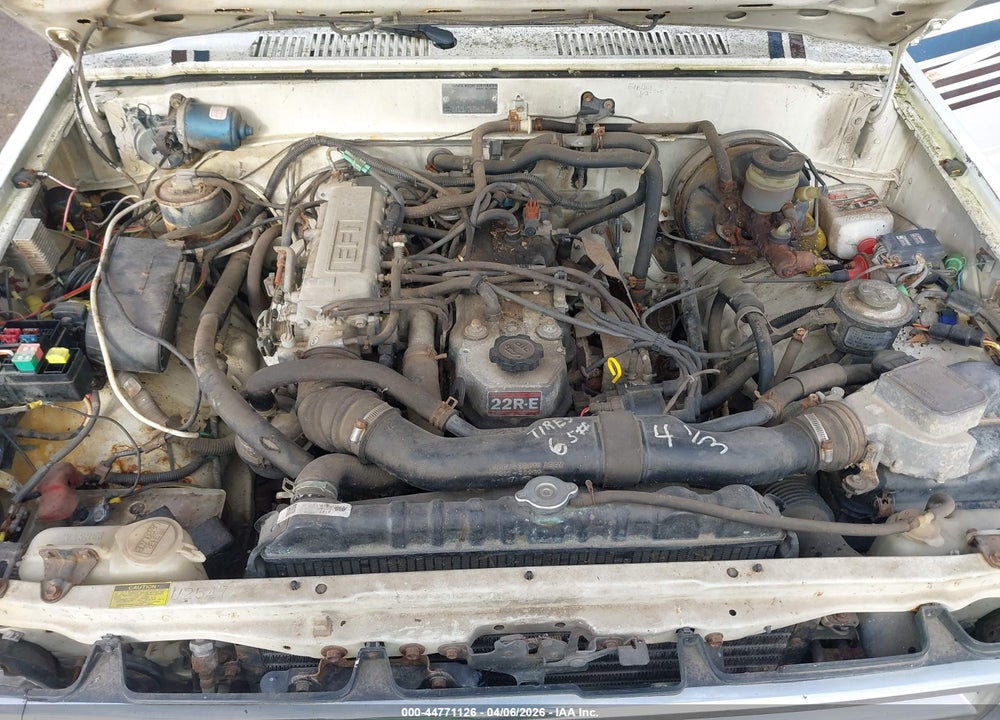 1988 TOYOTA PICKUP CAB CHASSIS RN75 DLX VIN: JT5RN75U0J0023014