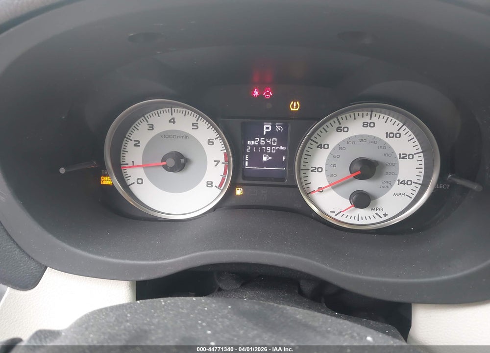 2014 SUBARU IMPREZA 2.0I SPORT LIMITED VIN: JF1GPAU64E8244389
